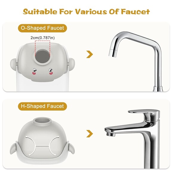 Cute Faucet Extender for Toddlers kids, Sink Extender bathroom 2pk - Picture 2 of 7